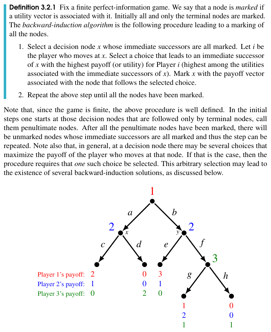 Three-player perfect-information game with multiple backward-induction solutions